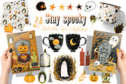 Stay spooky Halloween illustration, a Seasonal Illustration by Yelloo Fish (Thumbnail 1 of 10)