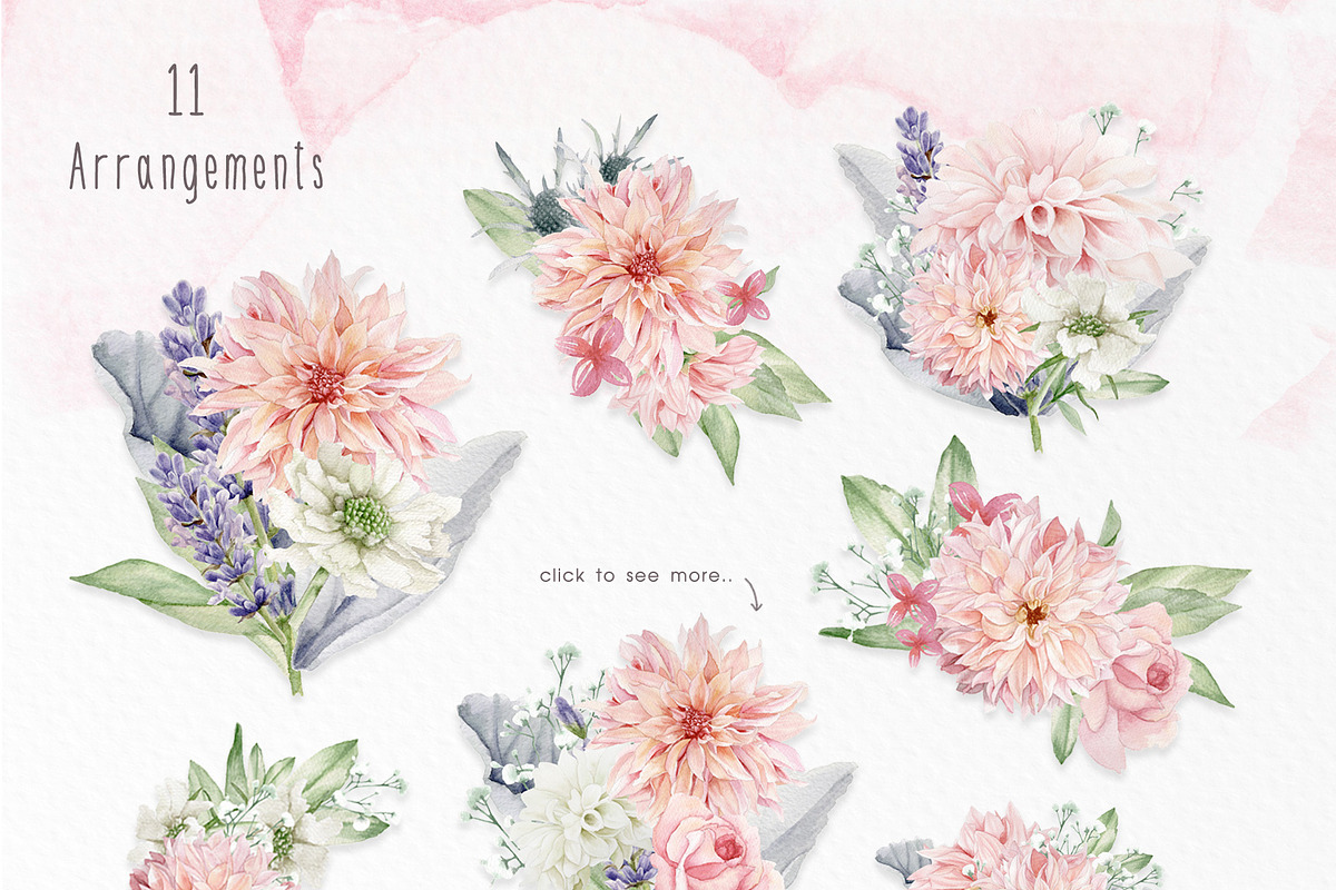 Elegant Florals Bundle 60% OFF, a Person Illustration by May • SHO (Photo 10 of 26)