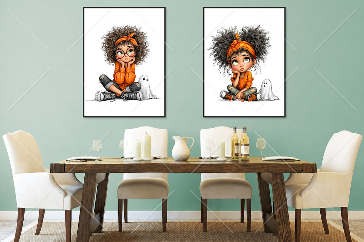 Whimsical Halloween Girl Ghost PNG, a Seasonal Illustration by Canvas Craft (Photo 7 of 10)