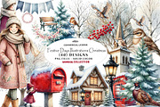 Festive Days Illustrations Christmas, a Seasonal Illustration by CreationArt (Thumbnail 1 of 7)