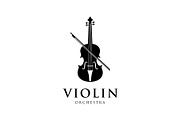Violin Orchestra Musical Logo, a Branding & Logo Template by ika trisiana (Thumbnail 2 of 2)