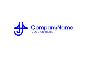Letter J Blue Bridge Logo, a Branding & Logo Template by ika trisiana