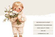 Watercolor Mother & Child Clipart, a Person Illustration by Design Scotch (Thumbnail 6 of 7)