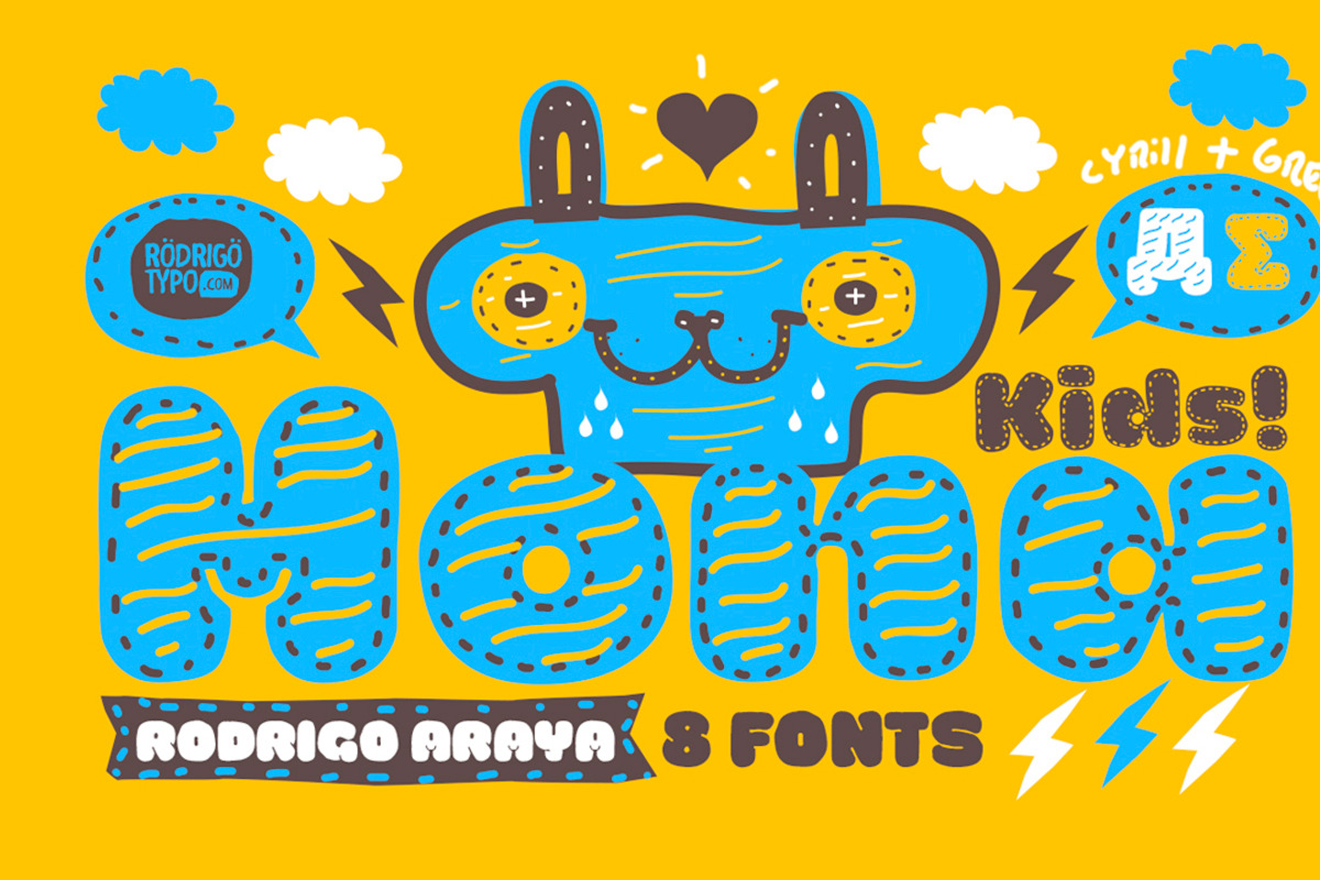 La Mona Kids / Cyrillic+Greek -85%