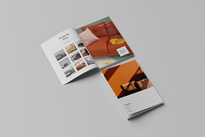 A4 Bifold Brochure Mockup Bundle 20