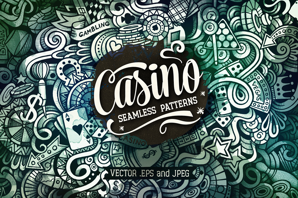 Casino Graphics Patterns, a Pattern Graphic by BALABOLKA (Photo 1 of 5)