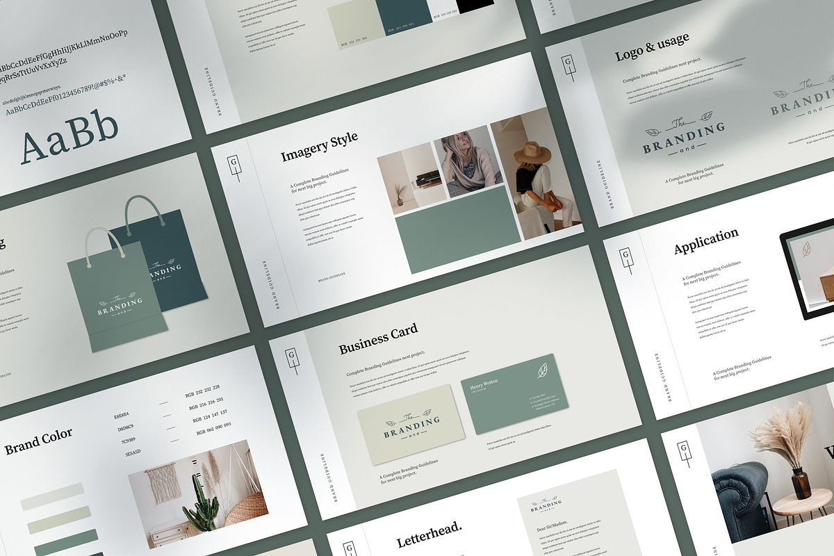 Brand Guidelines Template, a Presentation Template by UpSolution (Photo 3 of 8)