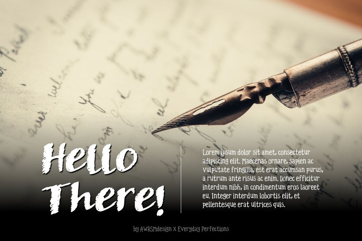 Silent Whisper | Doodle Display Font, a Handwritten Font by Everyday Perfection (Photo 3 of 5)