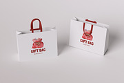 Gift Bag Mockup, a Packaging Mockup by HanaSaka_Studio (Thumbnail 1 of 5)