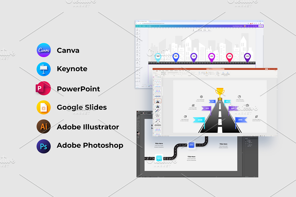 Animated Roadmap Infographic Slides preview 4