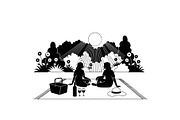 50 Garden Frame Silhouette Bundle, an Illustration by musafir_fashion (Thumbnail 15 of 51)