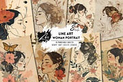 8 Charming Line Art Portraits, a Person Illustration by Digital Art Mahdiseño (Thumbnail 2 of 27)