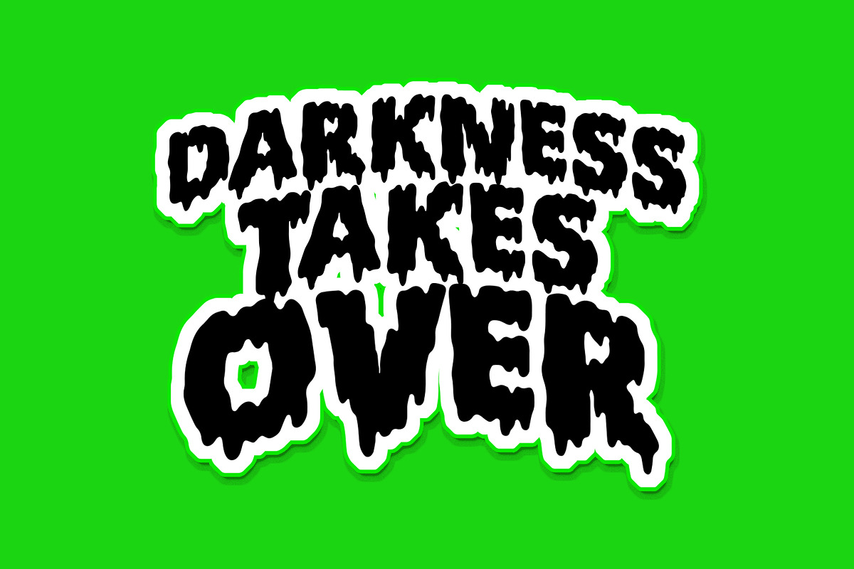 Death Secrets Halloween Melting, a Blackletter Font by dansdesign (Photo 6 of 8)