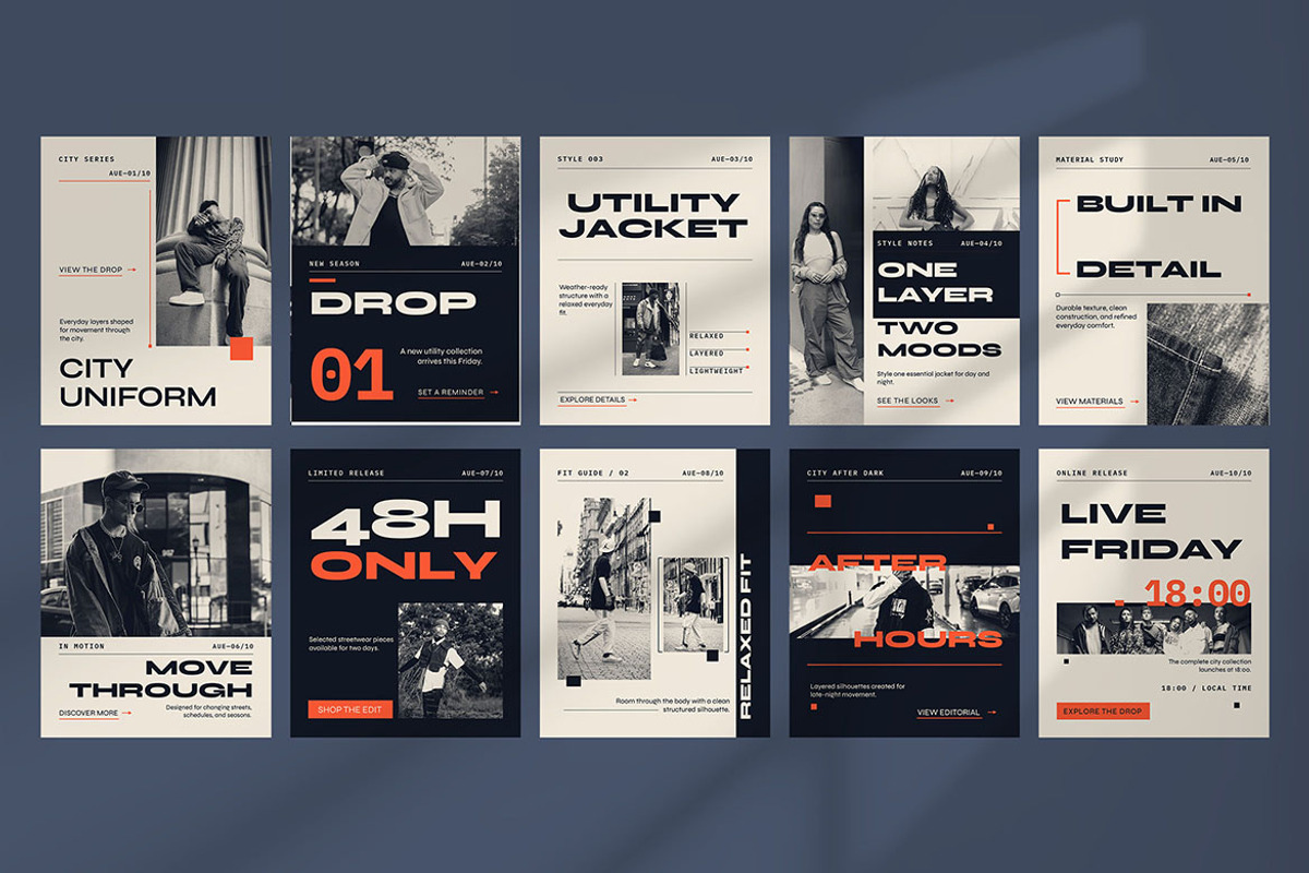 Streetwear Fashion Instagram Post, a Social Media Template by Pitchlook.Studio (Photo 2 of 3)