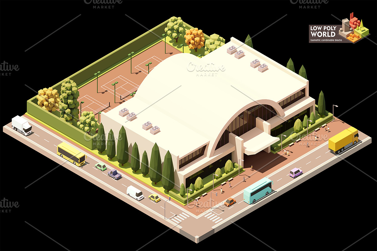 Vector isometric world map elements, an Object Illustration by tele52 (Photo 15 of 39)
