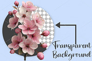 Whimsical Spring Floral Clipart, an Illustration by Canvas Craft (Thumbnail 2 of 7)