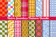 Retro Seamless Pattern Bundle, a Pattern Graphic by Dream Creation (Thumbnail 1 of 6)