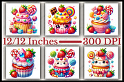 Watercolor Valentine's Treat Clipart, an Illustration by CitraGraphics (Thumbnail 2 of 6)