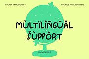 Grunes - Handwritten Display Font, a Handwritten Font by Cruizy & Co (Thumbnail 8 of 9)