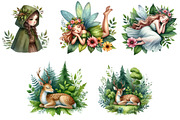 Magic Forest Clipart, an Illustration by CreationArt (Thumbnail 3 of 6)