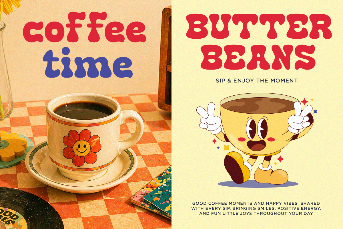 Satzo - Retro Groovy Font, a Serif Font by RagamKata (Photo 9 of 11)