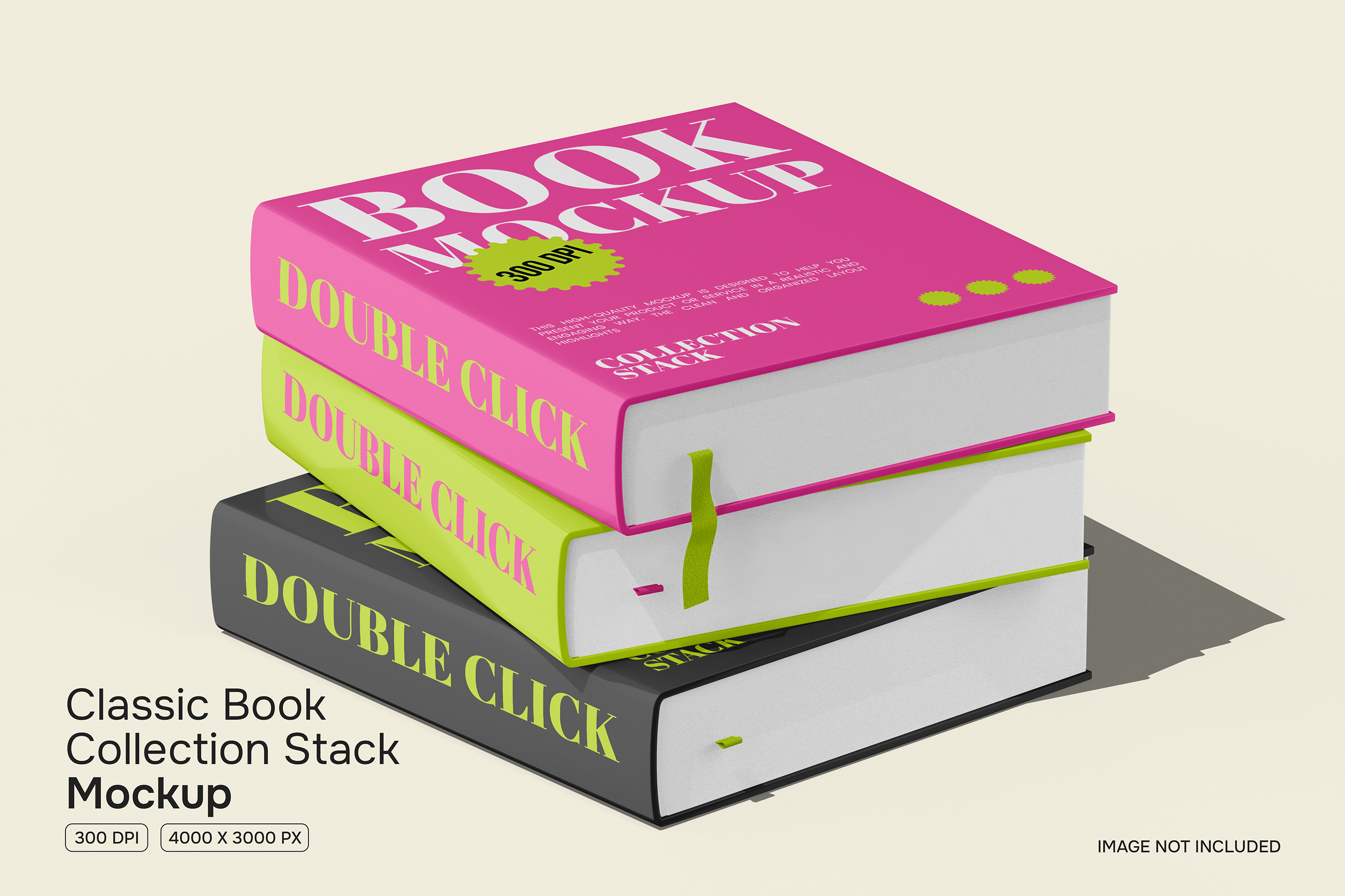 Classic Book Collection Stack Mockup, a Books & Magazine Mockup by ...