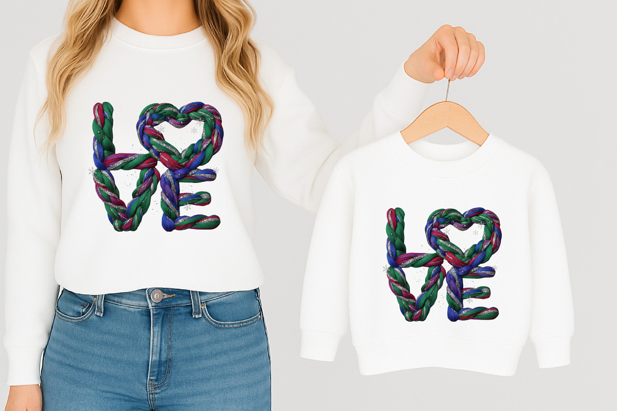 Glitter Crochet Yarn Valentine Png, an Illustration by designcity5 (Photo 4 of 8)