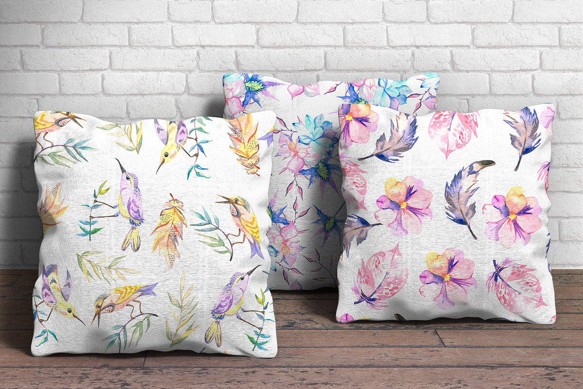 Romantic garden. Watercolor design, an Illustration by Kseniya_design (Photo 10 of 10)