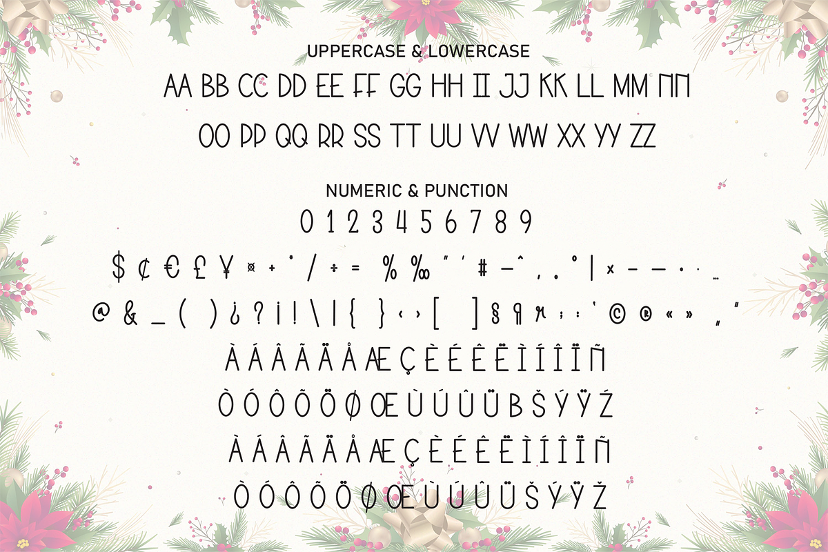 Flower Christmas | Script Font, a Script Font by Scratchones (Photo 7 of 8)