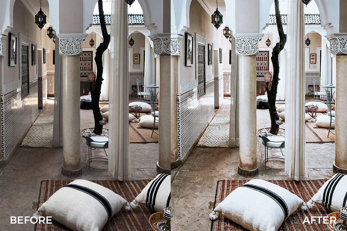 White Morocco Lightroom Presets, an Action Add-On by in between details (Photo 2 of 13)