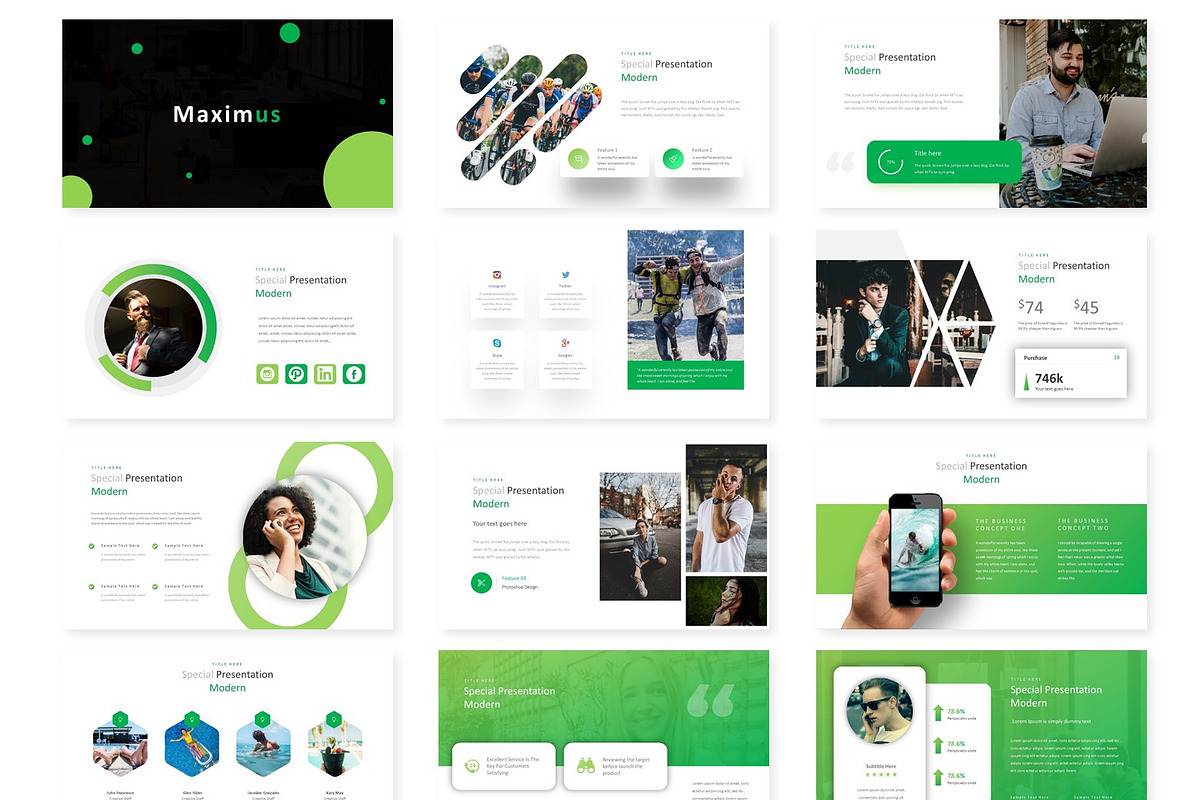 Maximus - Keynote Template, a Presentation Template by AQR Studio