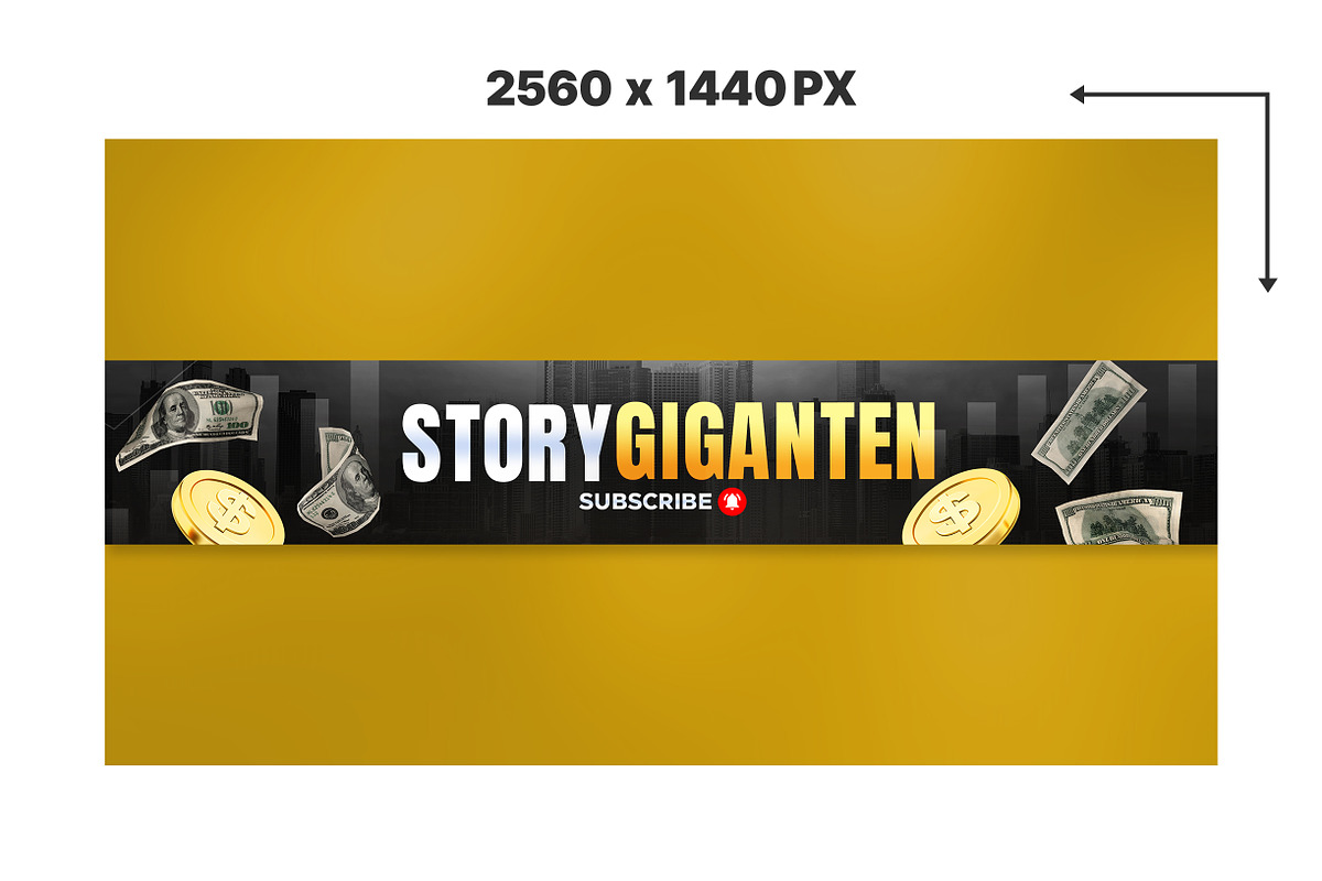 Finance News YouTube banner Template, a Social Media Template by Vaughn Studios (Photo 2 of 5)