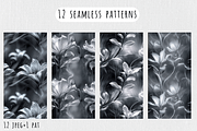 Monochrome - Floral Patterns, a Pattern Graphic by Art Sproot (Thumbnail 4 of 8)