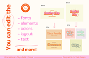 Funky Retro Logo Branding Kit, a Branding & Logo Template by Hell Yeah Designs (Thumbnail 5 of 7)