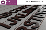Laser Cut Alphabet Letters 289, a Graphic by AtacanDigital (Thumbnail 1 of 3)