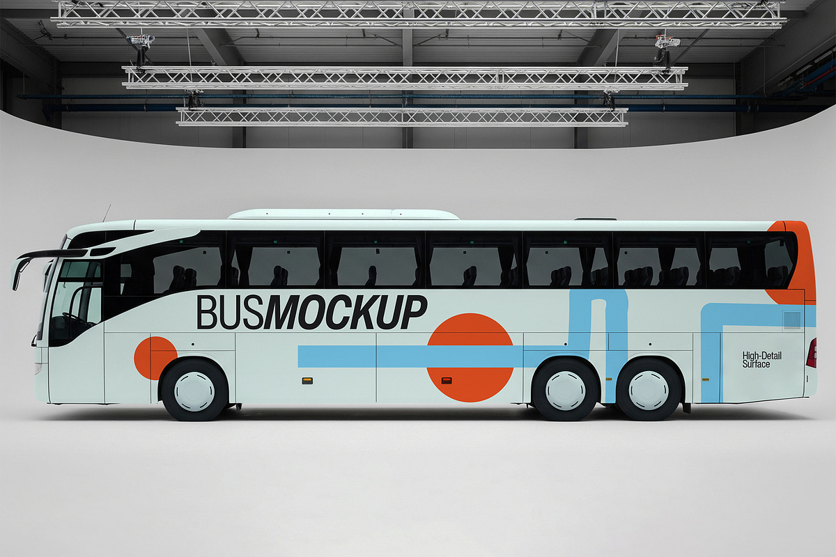 Realistic Bus Mockup Template, a Product Mockup by graphypix (Photo 1 of 4)