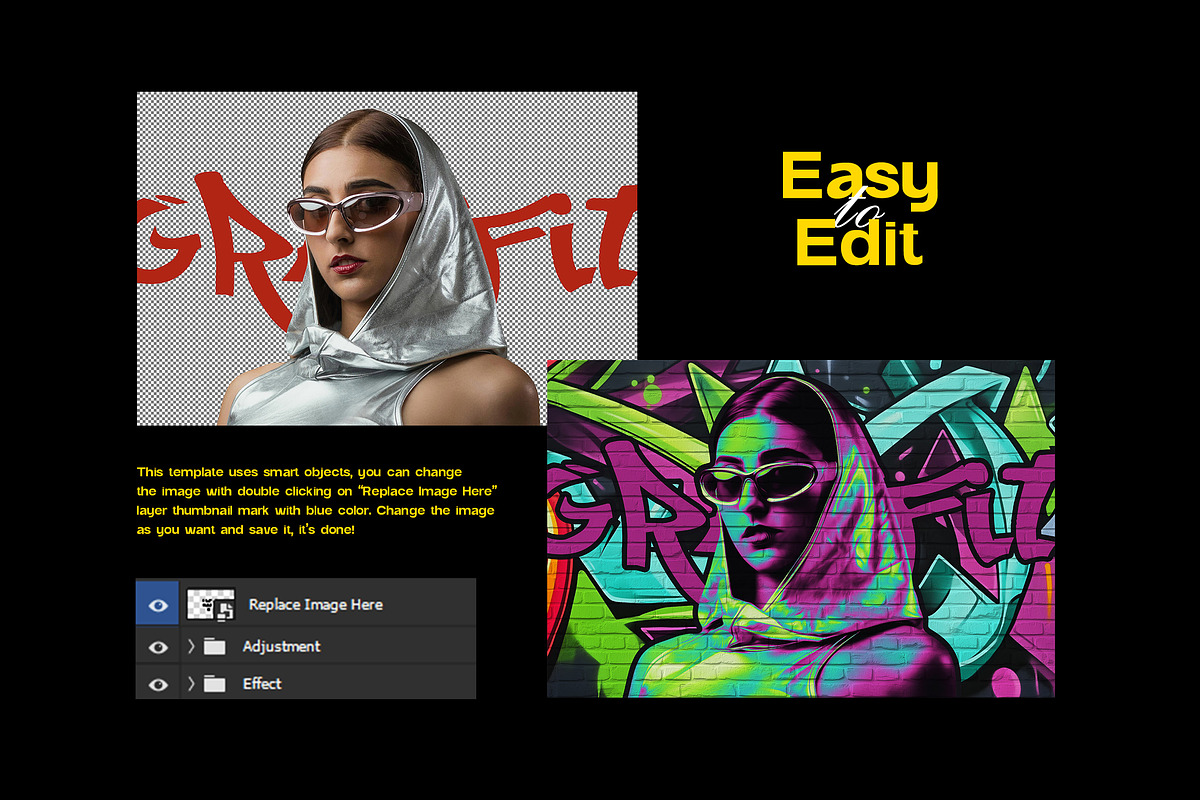 Graffiti Art Photo Effect, a Layer Style Add-On by Svaha Graphic Studio (Photo 2 of 4)