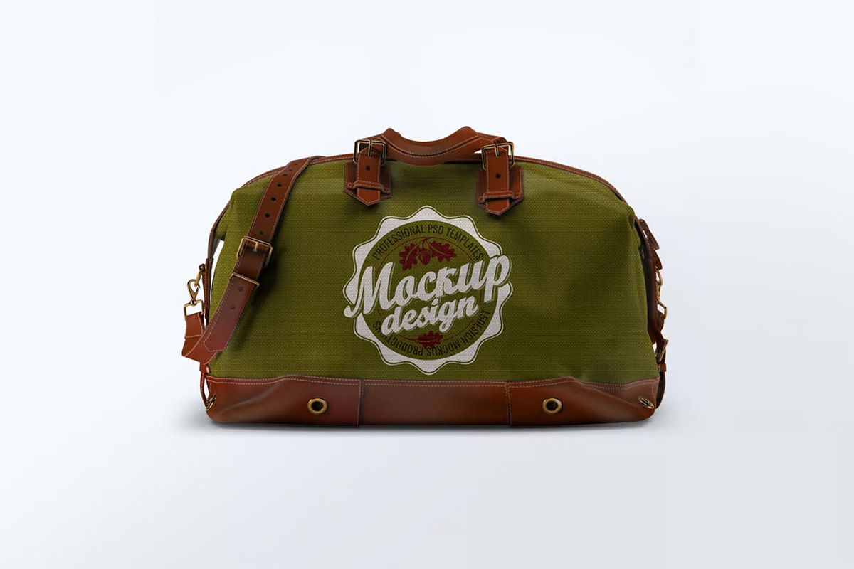 Travel Bag Mock-Up, a Packaging Mockup by DesignRushMarket (Photo 4 of 7)