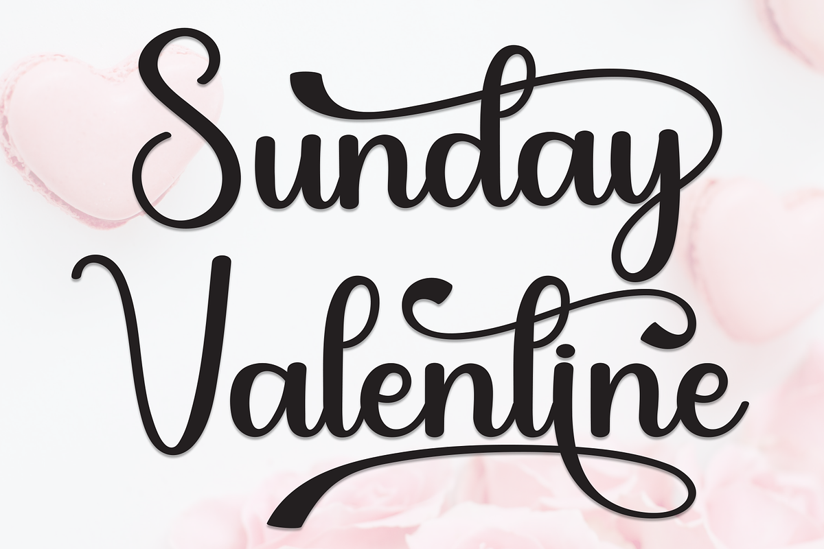 Sunday Valentine | Script Font, a Handwritten Font by Scratchones (Photo 1 of 9)