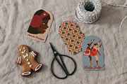 Happy Holidays set: retro edition, a Decorative Illustration by Paper Cherry (Thumbnail 13 of 21)
