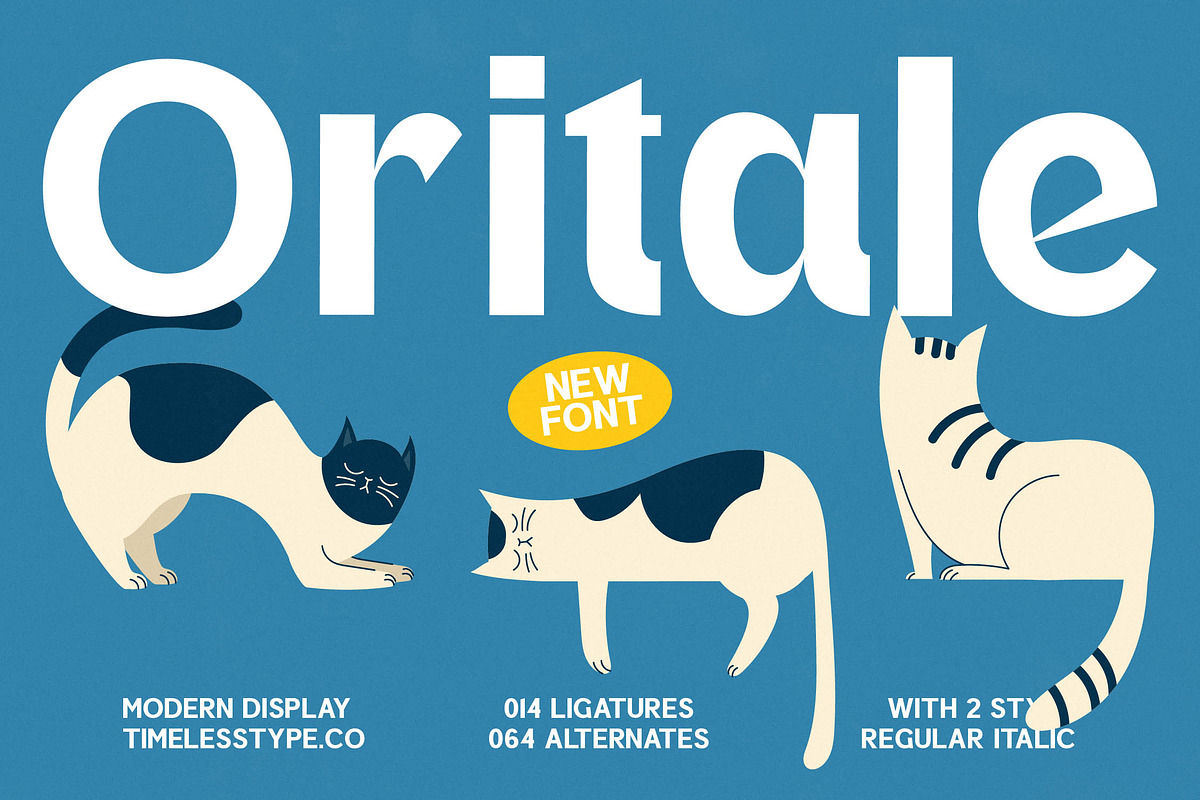 Oritale Modern Display Font, a Sans Serif Font by timelesstype.co (Photo 1 of 20)