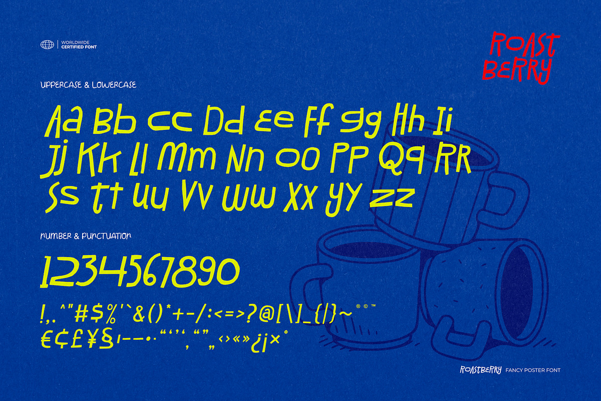 Roastberry - Fancy Poster Font, a Symbol Font by ikiiko (Photo 6 of 7)