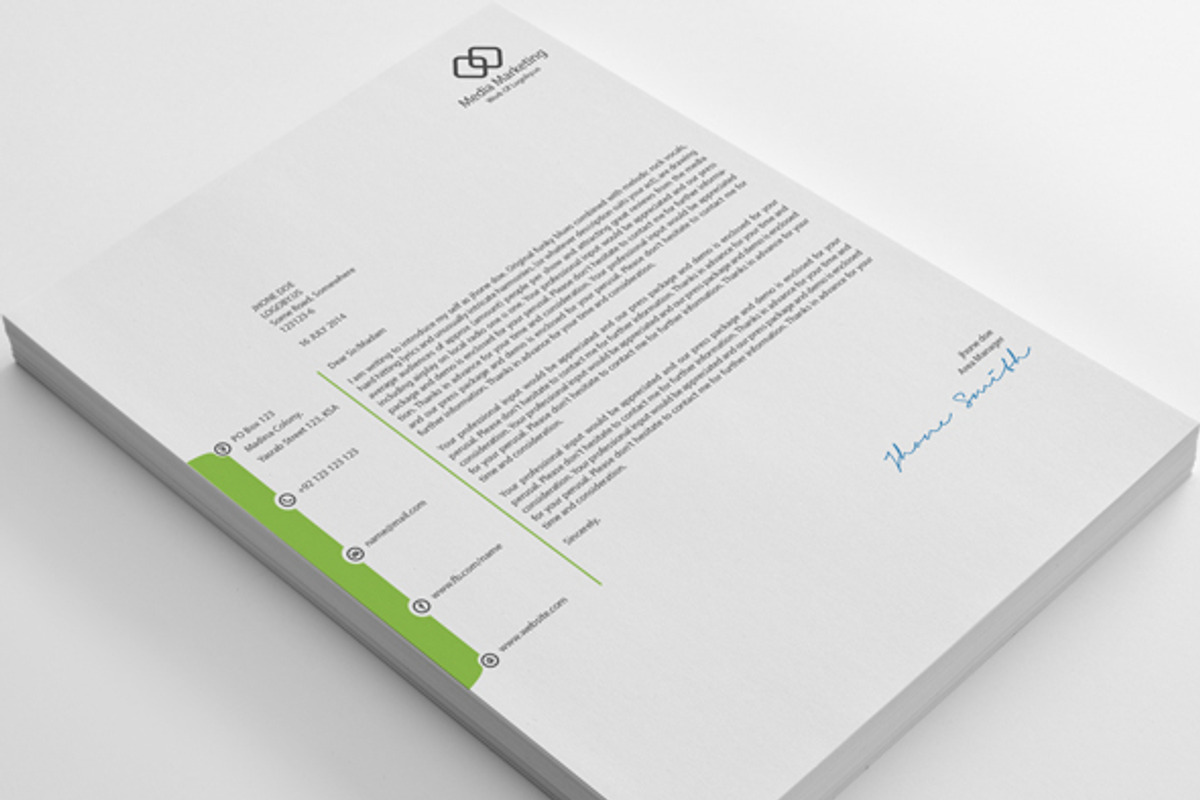 Business Letterheads, a Stationery Template by shujaktk (Photo 4 of 5)