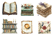 Antique Writer Clipart, an Illustration by CreationArt (Thumbnail 5 of 5)