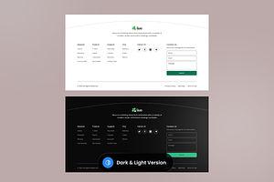 Liva - Footer Section Website