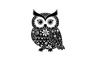 Cute Owl Silhouette Bundle, an Illustration by yasushie (Thumbnail 12 of 31)