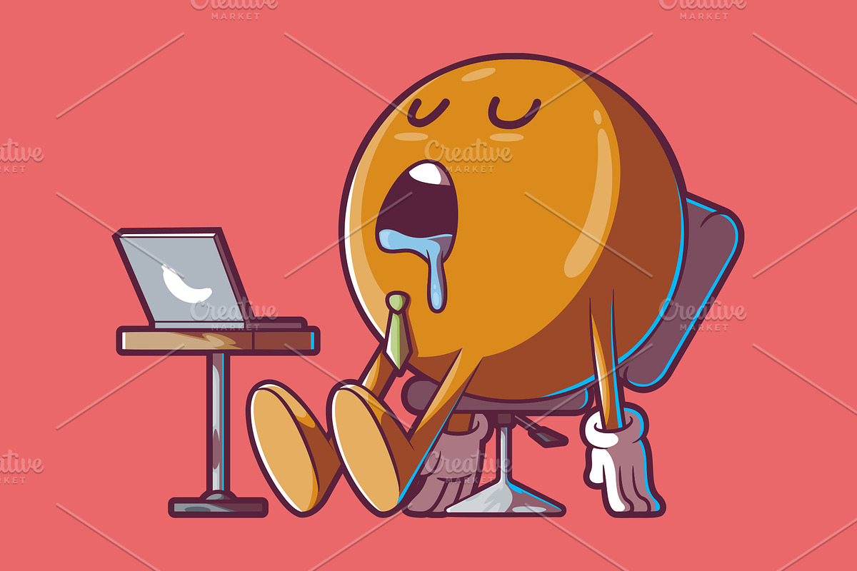 Tired Emoji!, a Work Illustration by pedrors