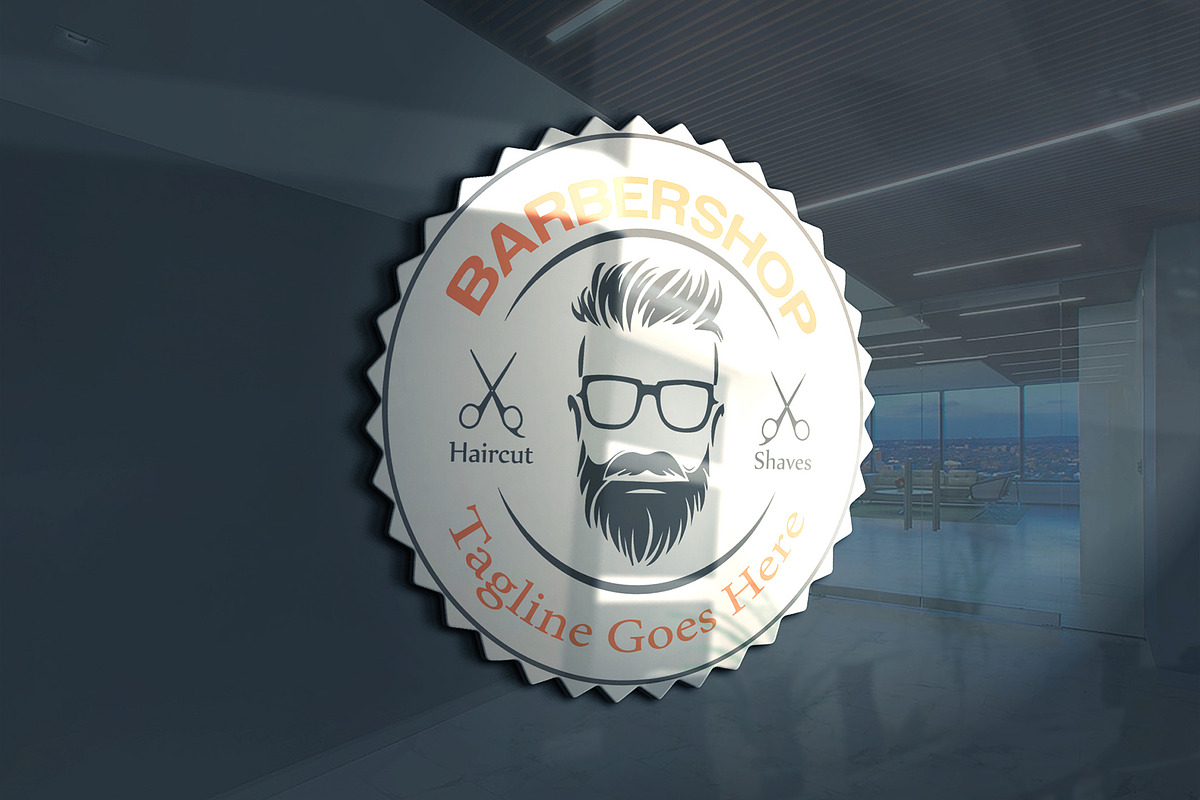Luxury Barbershop Logo Design, a Branding & Logo Template by YUDesignStore (Photo 6 of 8)