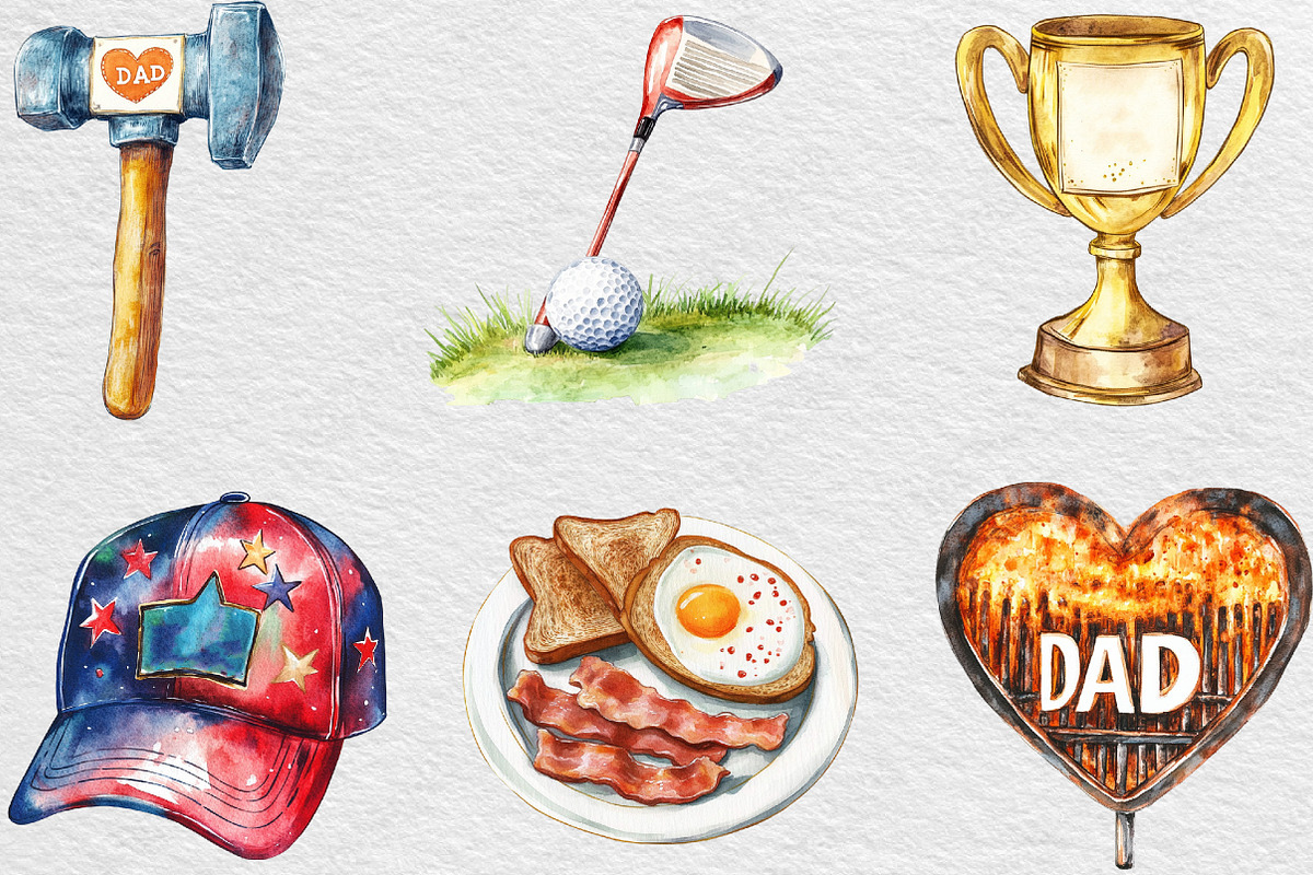 Father's Day Sublimation Bundle, an Illustration by Black Bird Studio (Photo 3 of 6)