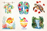 Summer in Hawaii Clipart, an Illustration by Dream Creation (Thumbnail 4 of 5)